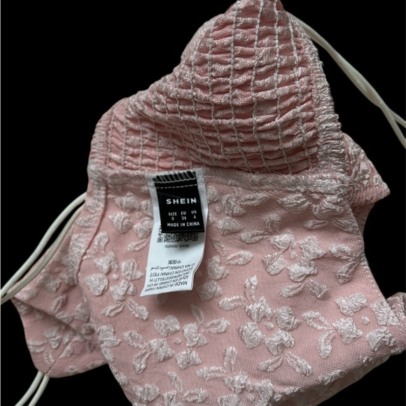 SHEIN Pink Sleeveless Crop Bustier Camisole - Picture 3 of 4